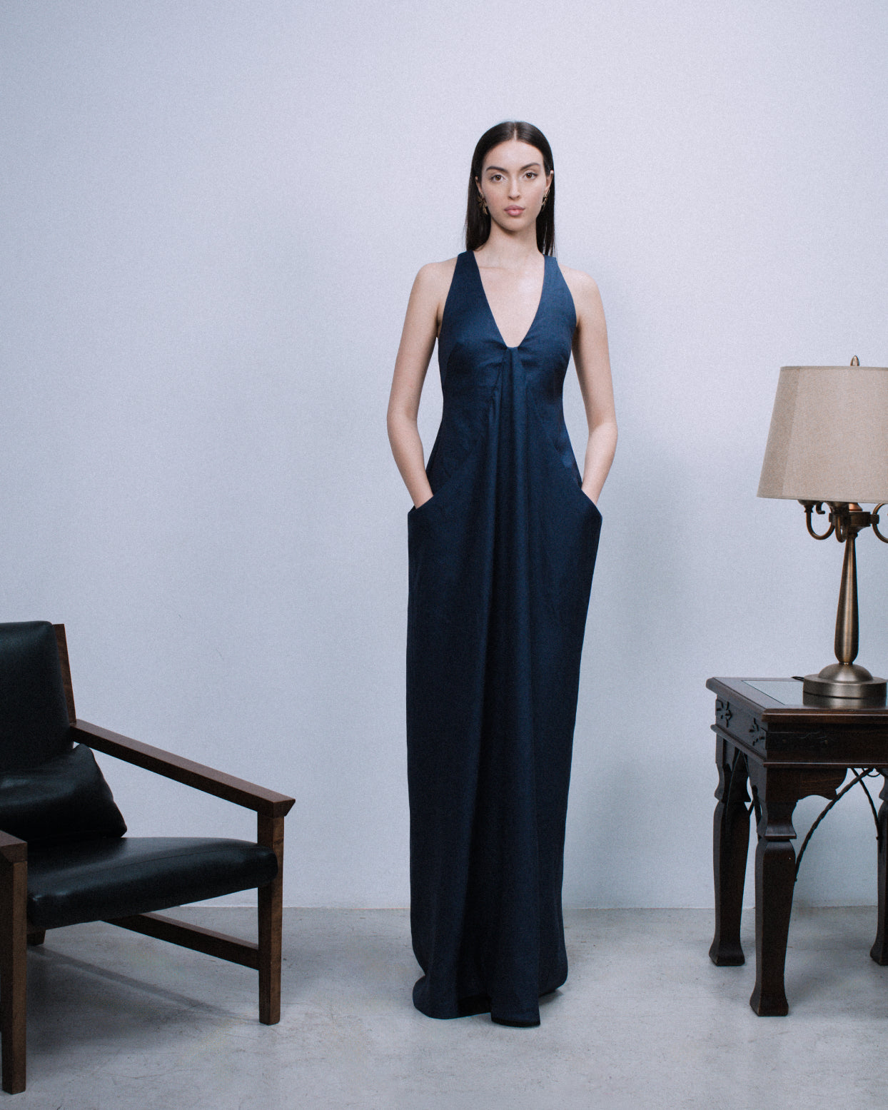 Gleam Maxi Linen Dress