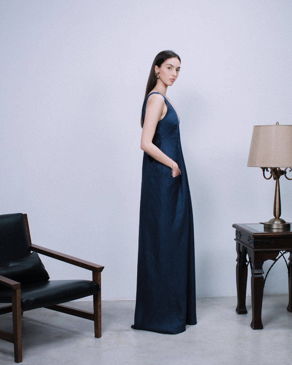Gleam Maxi Linen Dress