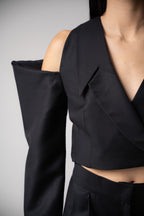 Vanta Asymmetric Collar Short Jacket