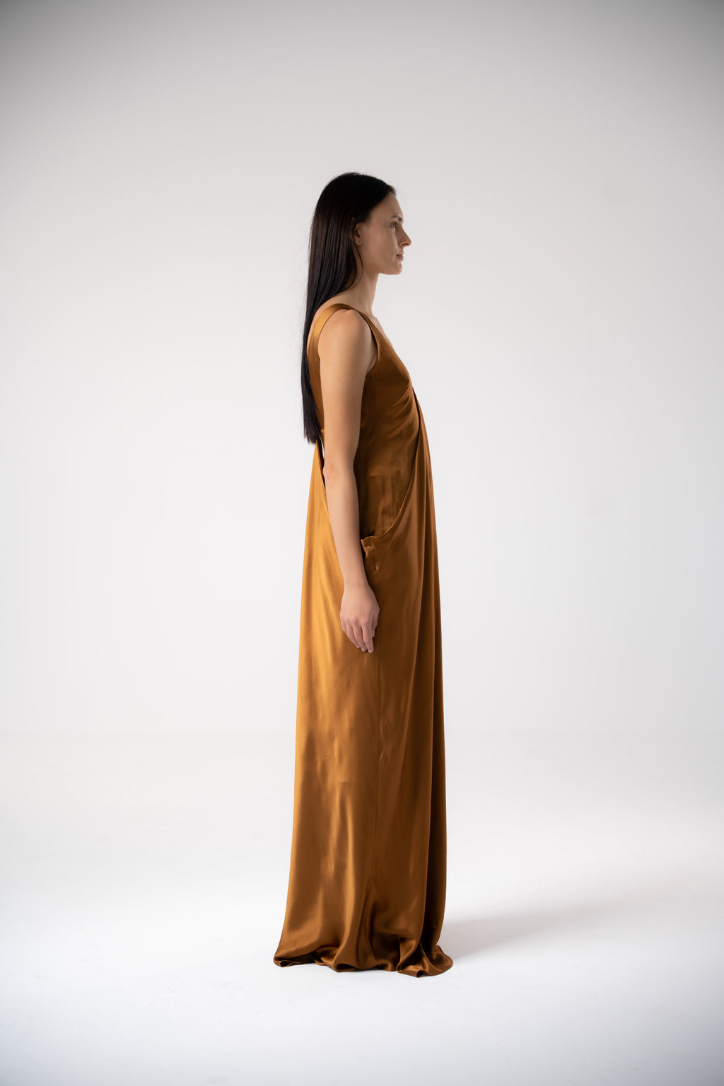 Gleam Silk Maxi Dress