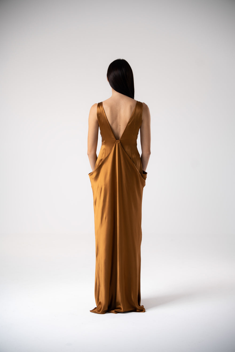 Gleam Silk Maxi Dress