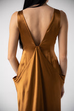 Gleam Silk Maxi Dress